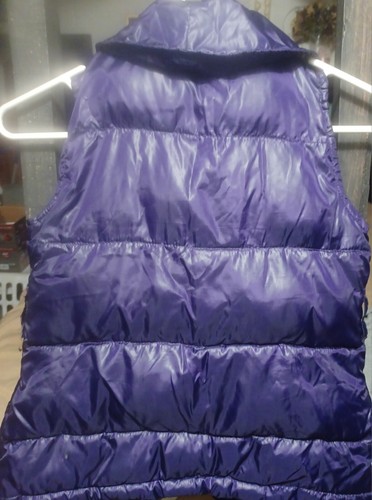 Girls Gymboree Purple Button Up Puffer Vest Size (S) 5-6 - Picture 2 of 8