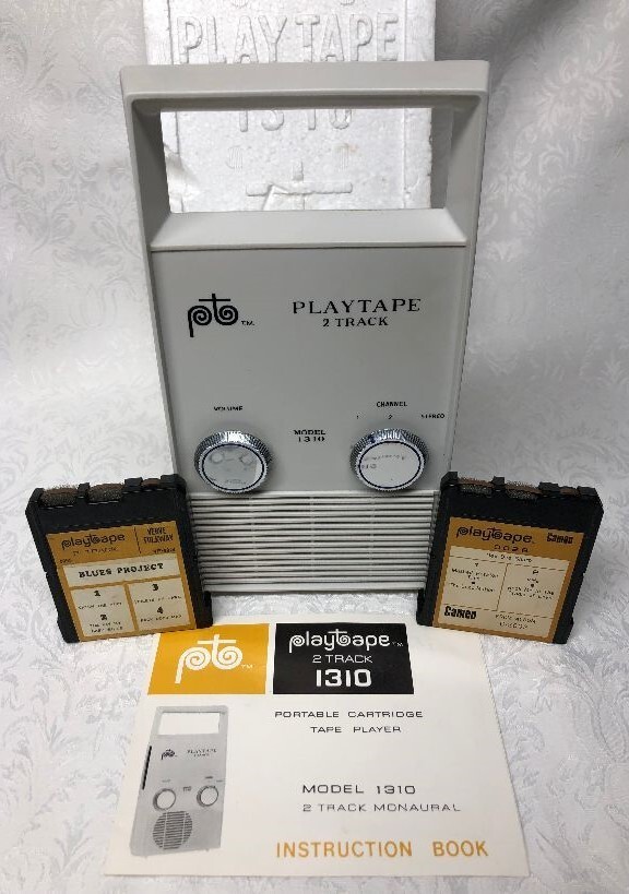 Playtape 2 Track Monaural Tape Player 1310 with box WORKS