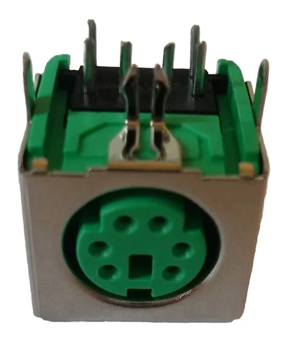 PS/2 PS2 Buchse DIN Einbaubuchse Steckverbinder Einbaukupplung Lötbuchse grün 
