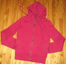 Old Navy S Red L/S Full Zip Up Hooded Sweatshirt Great Preowned Condition