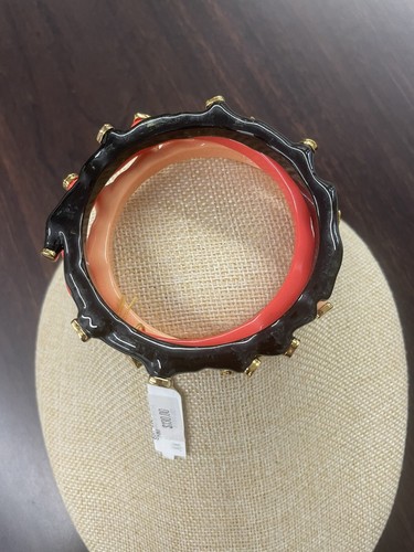 NWT Kara Ross Three Piece Multicolor Coral Bangle Set - Picture 4 of 5