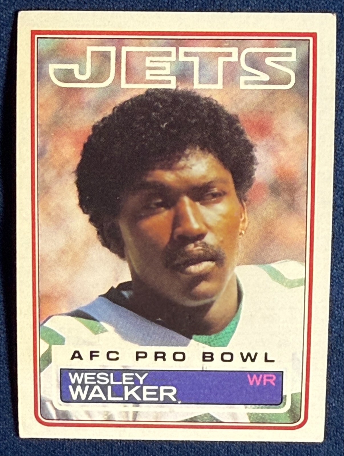 1983 TOPPS #354 WESLEY WALKER (NEW YORK JETS) FOOTBALL CARD