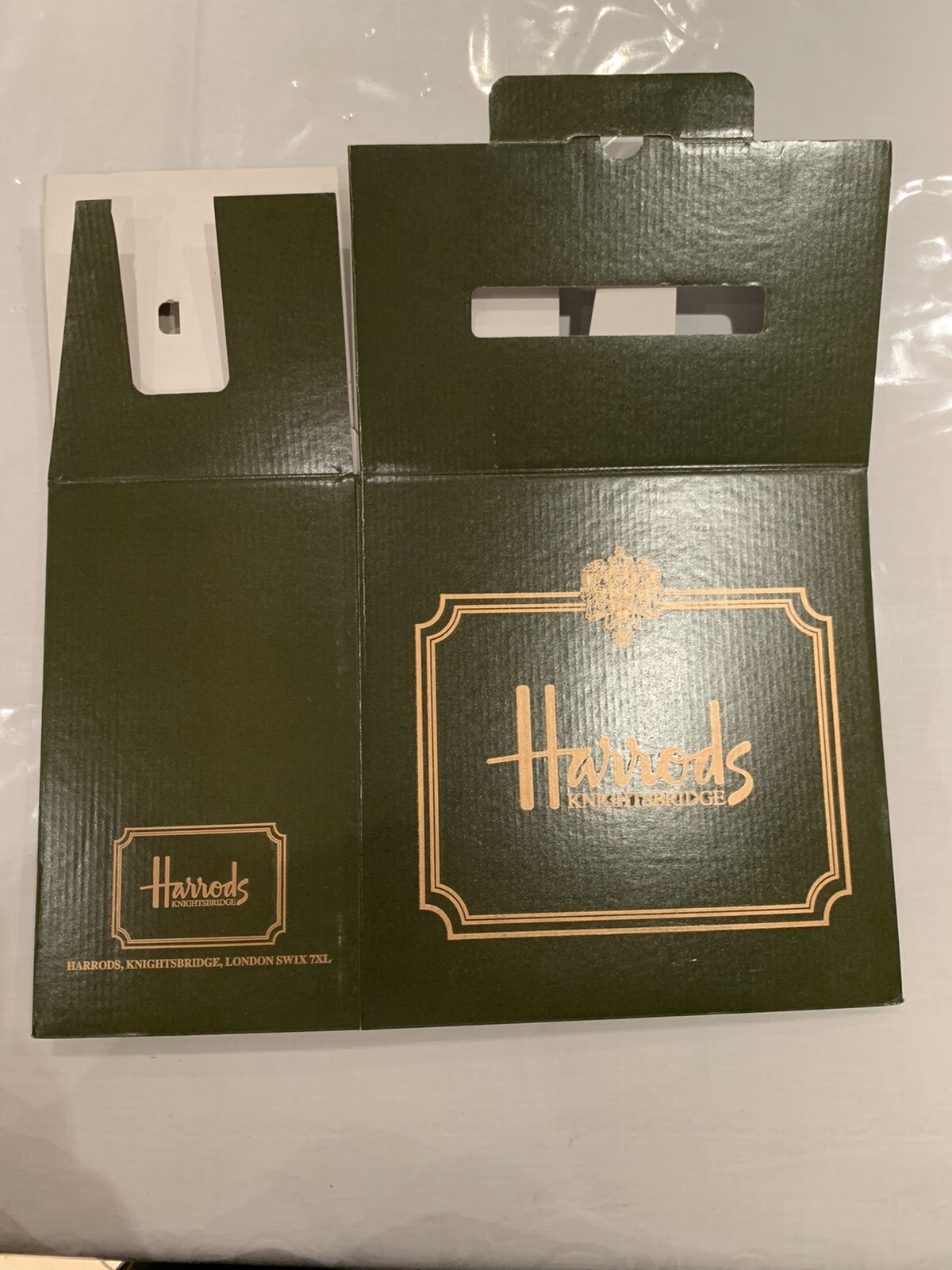 HARRODS GIFT BOX LARGE GIFT WRAPPING AND SUPPLIES GREEN eBay