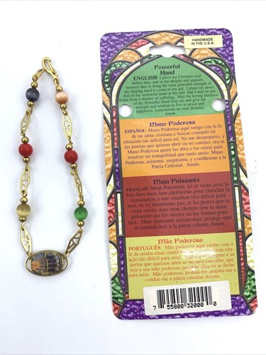 Christian Catholic Jewelry POWERFUL HAND Bracelet Religious ~ New Old Stock - Picture 9 of 12