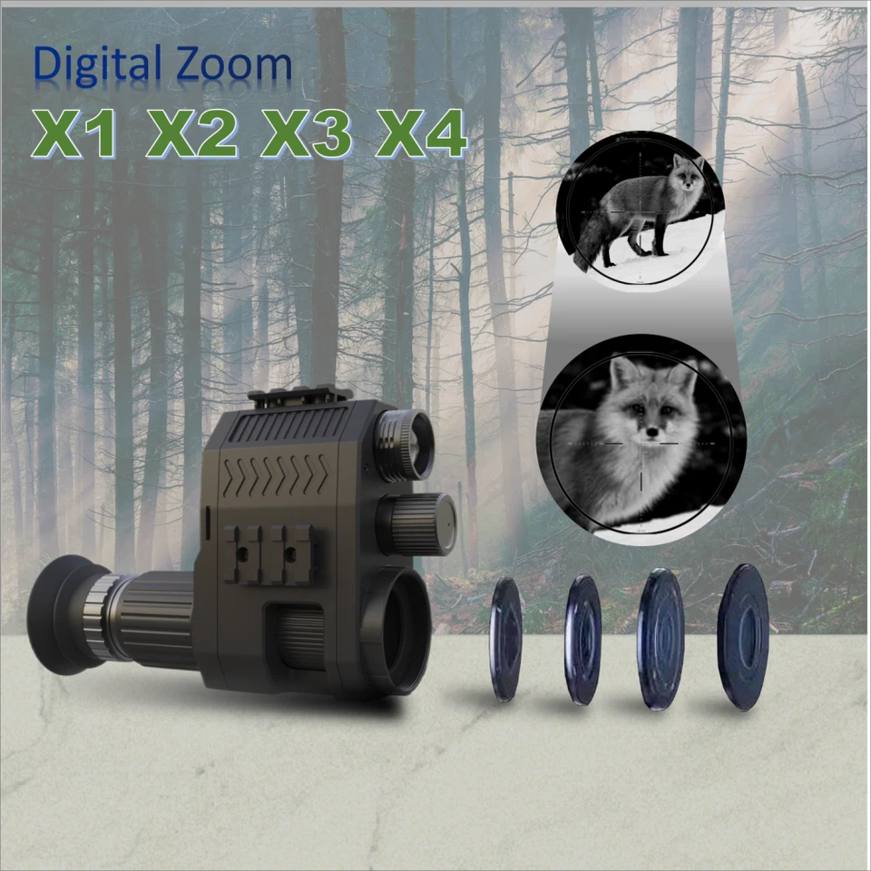 NK007 Plus Night Vision 940nm Hunting   Scope 1080P Camera 4X Zoom Recorder - Image 3 of 4
