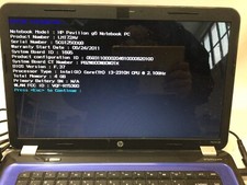 HP PAVILION G6 - I3 3210M - NO RAM - BOOTS TO BIOS - READ DESCRIPTION - BB!!!!!