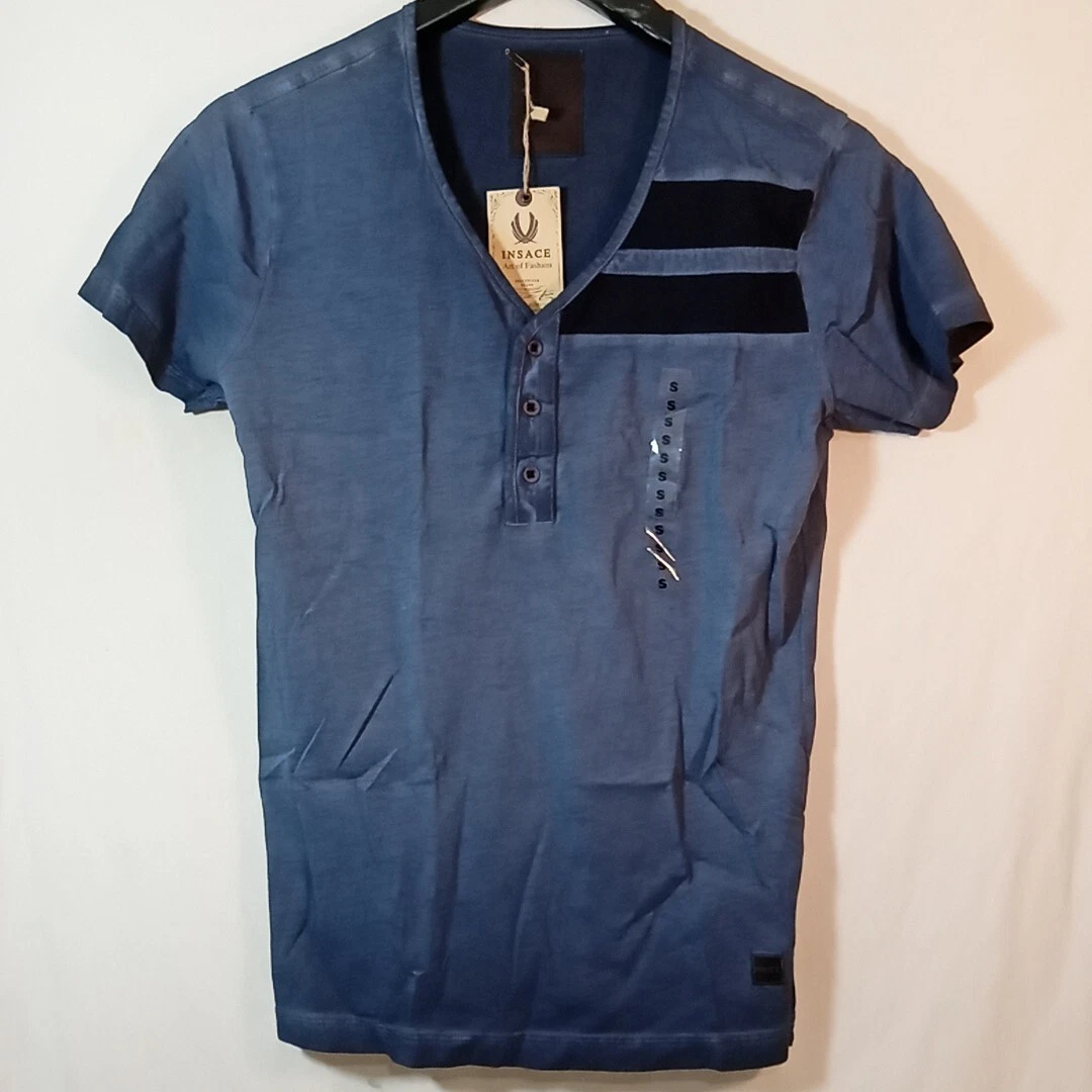Insace T Shirt Men's Small Blue