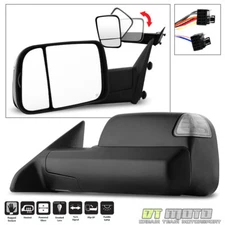 [DRIVER Side] 2009-2012 Dodge Ram Power Heated LED Signal Tow FlipUp Side Mirror
