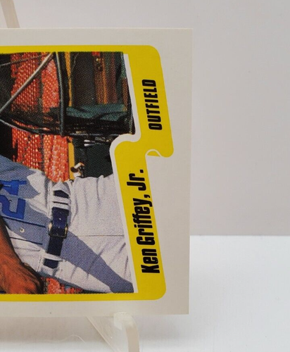 Ken Griffey Jr. 1990 Fleer #513 *ERROR* Error de impresión corazón azul/marca en el frente casi nuevo+ - Imagen 6 de 8