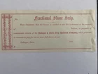 Civil War Iowa, “Dubuque And Sioux City” Railroad Company, Fractional Scrip￼