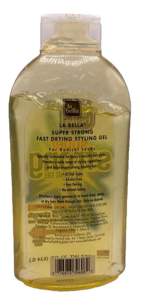 La Bella Super Spike Styling Gel Fast Drying Extreme Hold 10+ 22 Oz - Image 2 of 2