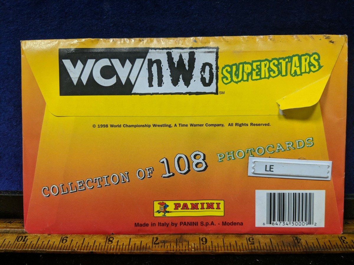 1X New Vintage 1998 PANINI WCW/NWO SUPERSTARS SEALED PACK OF