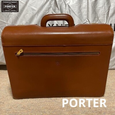 Yoshidakaban PORTER Genuine Leather Pilot Case Attache Case 131-04301 JAPAN USED