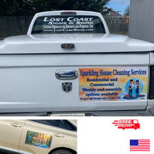 2 Custom 18"x36" Full Color Print Car Magnets - Custom Magnetic Truck Signs