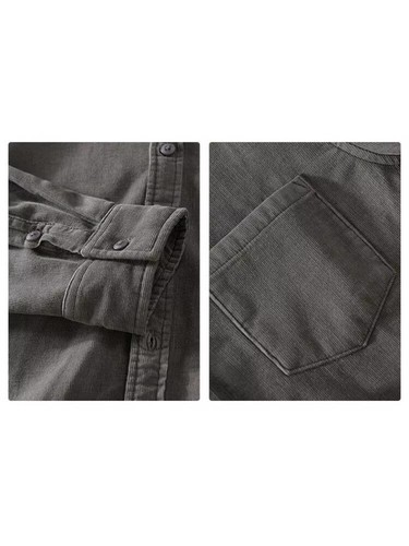 Shirt Jersey Long Sleeves Cargo Man's Black Fleece Slim Soft 072506 - Zdjęcie 2 z 3