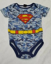 Cute baby boy Superman PJ pajama size 18- 24M sleeper sleep wear GUC