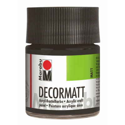 Marabu DECORMATT ACRYL 50ml-Glas Normalfarbtöne