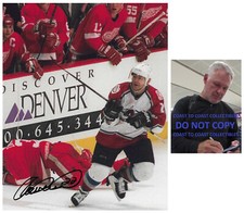 Claude Lemieux Signed Colorado Avalanche 8x10 Photo COA Proof Autographed