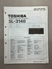 Toshiba SL-3148 Original Service Manual Free Shipping