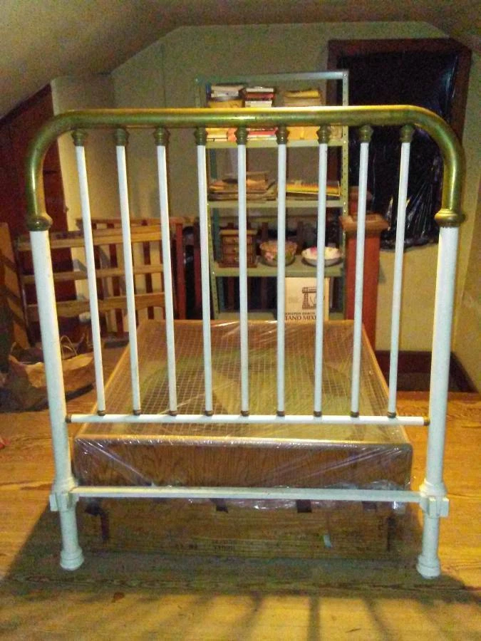 Винтажная латунная рама головки кровати до 1960-х - Изображение 4 из 4