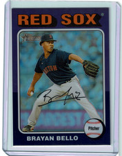2024 Topps Heritage - Chrome Purple Refractor Brayan Bello #342
