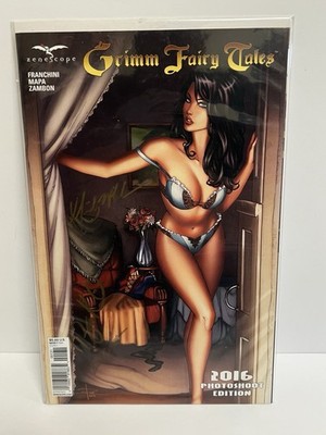 Grimm Fairy Tales 2016 NM Photoshoot Ed Signed Wheeler, Kincaid, Enoch w/COA