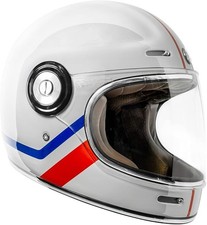 NUEVO TORC T1 NEWPORT RETRO Motocicleta Calle Casco Lealtad Blanco Todas las Tallas