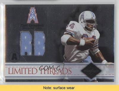2004 Leaf Limited Threads Die-Cut Positions 28/50 Earl Campbell HOF READ 0af