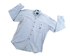 VTG 90s Chaps Ralph Lauren Button Down Shirt Men's Large Tan Long Sleeve 0319