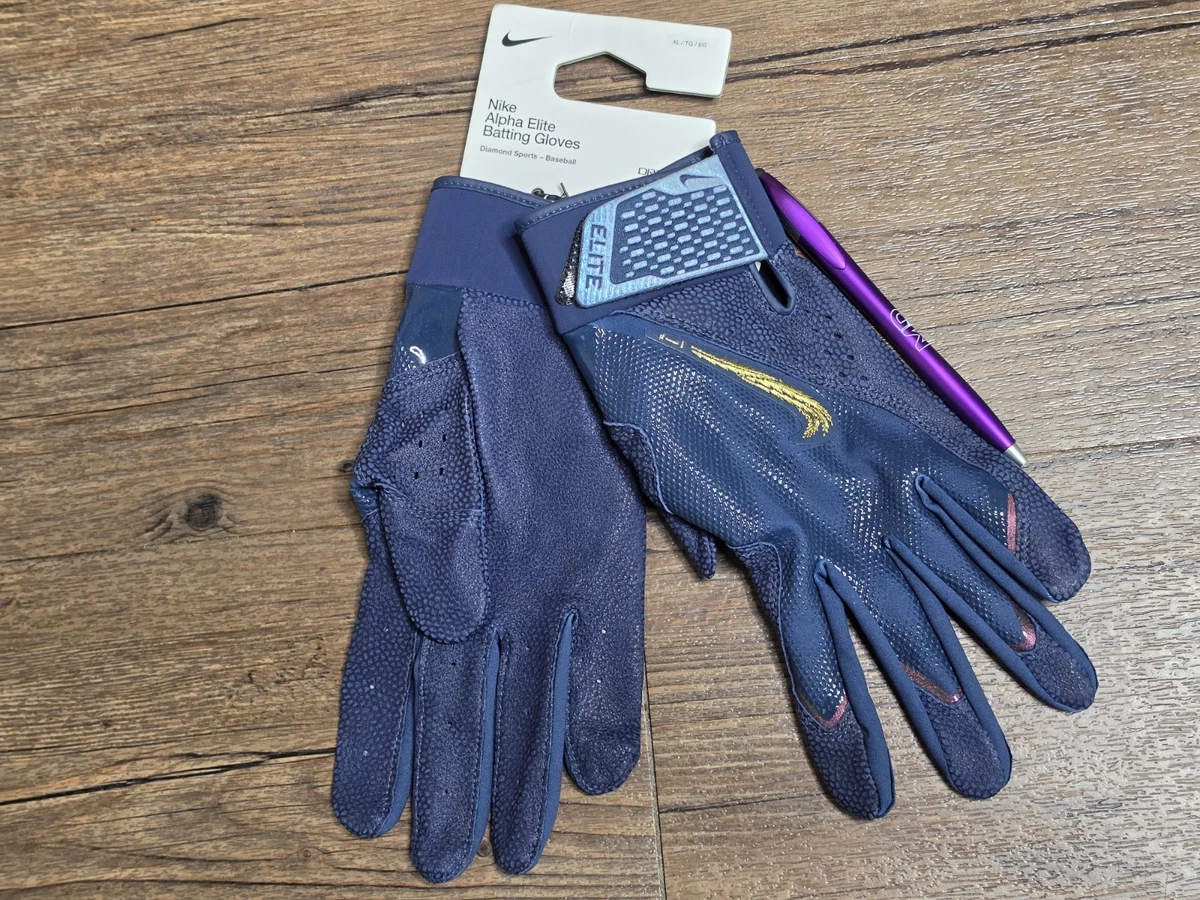 Guantes de Bateo Nike Alpha Elite Jackie Robinson Día Azul HJ1853-456 Talla XL RAROS