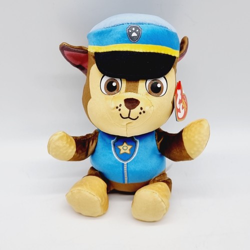 Paw Patrol Chase Soft Toy And Bouncer Ty Beanie 20 / 7cm - Picture 2 of 3