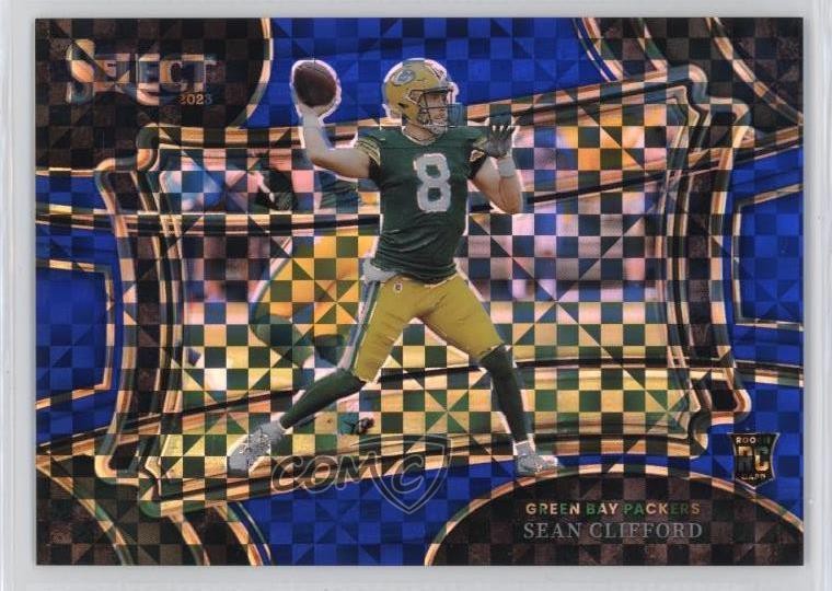 2023 Panini Select Field Level Blue Prizm 3/49 Sean Clifford #334 Rookie RC ms9