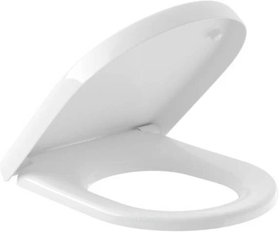 Villeroy & Boch Newo wall mounted deep flush WC set rimless with Newo toilet seat loo WC - Image 3 of 4