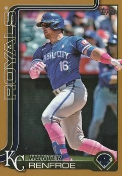 2025 Topps #598 Hunter Renfroe Gold Kansas City Royals /2025
