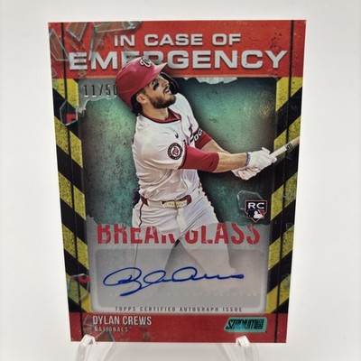 2025 Topps Stadium Club - In Case of Emergency Dylan Crews #ICOEA-DC Auto /50 