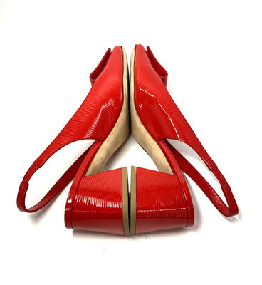 LOUIS VUITTON / 23ss/シェイク・ライン エピ パンプス バックストラップ/パンプス/36.5/レッド/1ABH6Z Louis Vuitton 23SS Shake Line Epi Slingback Pumps Red 1ABH6Z Size