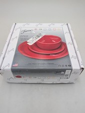 FIESTA Scarlet Red 3 PC BISTRO SET Salad Plate BOWL Dinner 1482 326