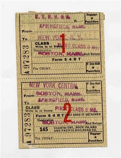 1950 Collectible Railroad Passes & Tickets for sale | eBay