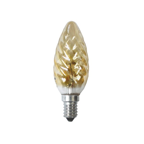 NäVe GlüHbirnen Kerzen 40W E14 Gedreht Gold GlüHlampen 40 Watt Warmweiß Dimmbar-image