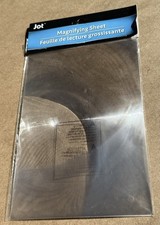 Jot Magnifying Sheet   Full Page Fresnel Lens for Reading   New
