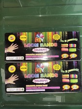 (2) Loom Bands Colorful Kit 600pcs Latex Free Loom Tool & Accessories Included