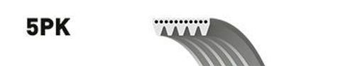 5 Rib Multi V Drive Belt fits VW PASSAT 1.9D 99 to 05 Gates 038903137H Quality - Image 35