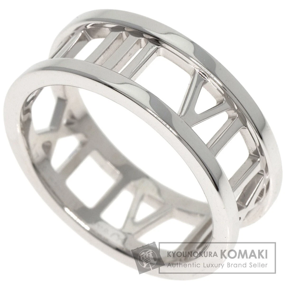 Tiffany&Co. Atlas Open Ring 18k White G U