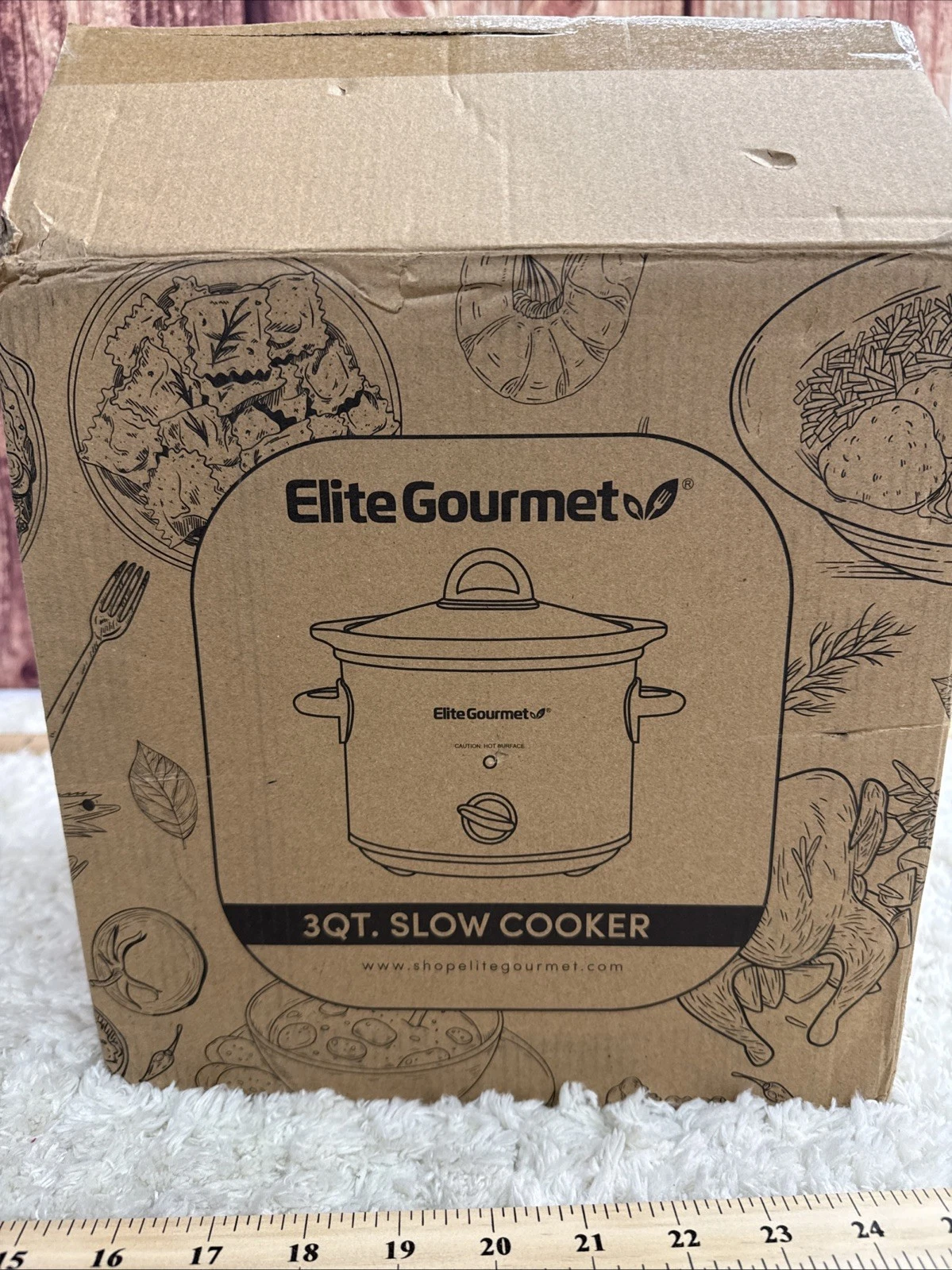 Elite Gourmet 3qt Slow Cooker Crock Pot New