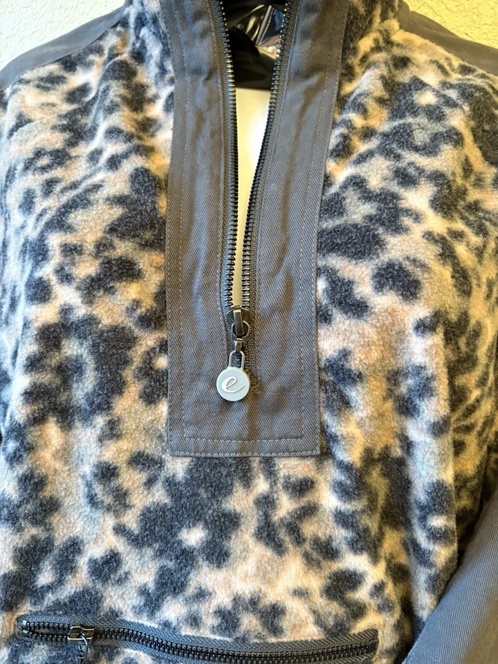 CALME by Johnny Was Jacket Half Zip Soft Fleece Pullover Sweatshirt Size XS - Image 4 of 4