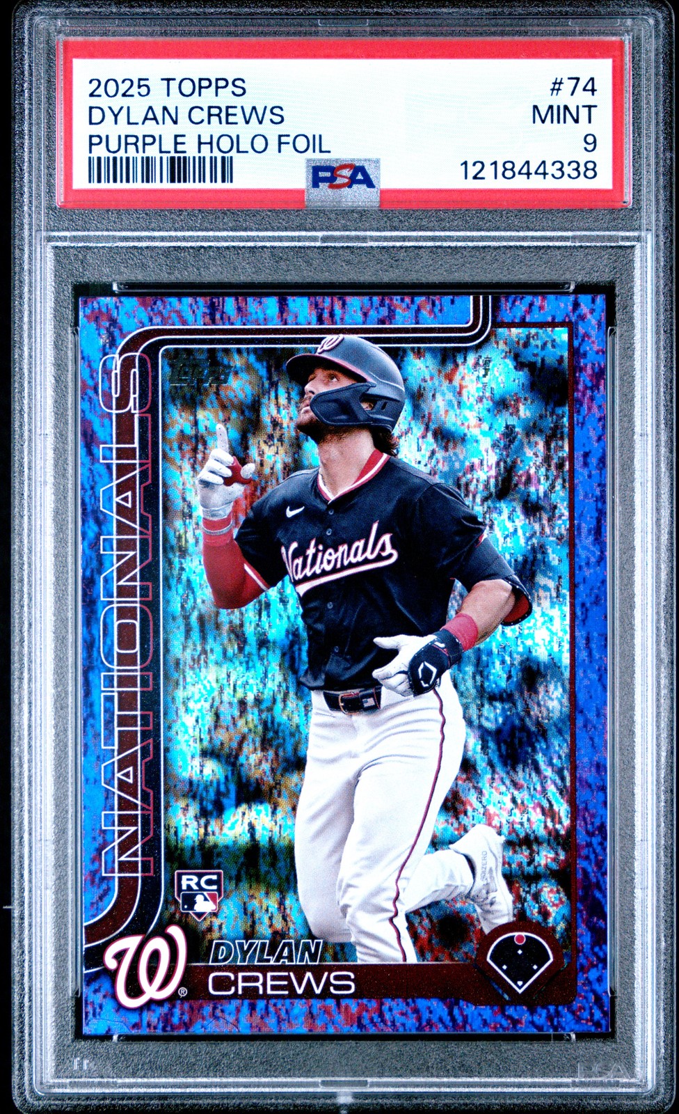 2025 Topps Dylan Crews #74 Purple Holo Foil PSA 9