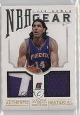 2012-13 Panini National Treasures NBA Gear Combos Prime /25 Luis Scola #48