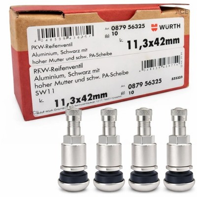 4x Würth  Alu Reifenventile 42 mm - Leichtmetallfelge Erstausrüsterqualität