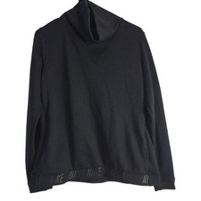 Nike Dri Fit Cowl Neck Sweatshirt L Womens Black Long Sleeve Athleisure Pullover