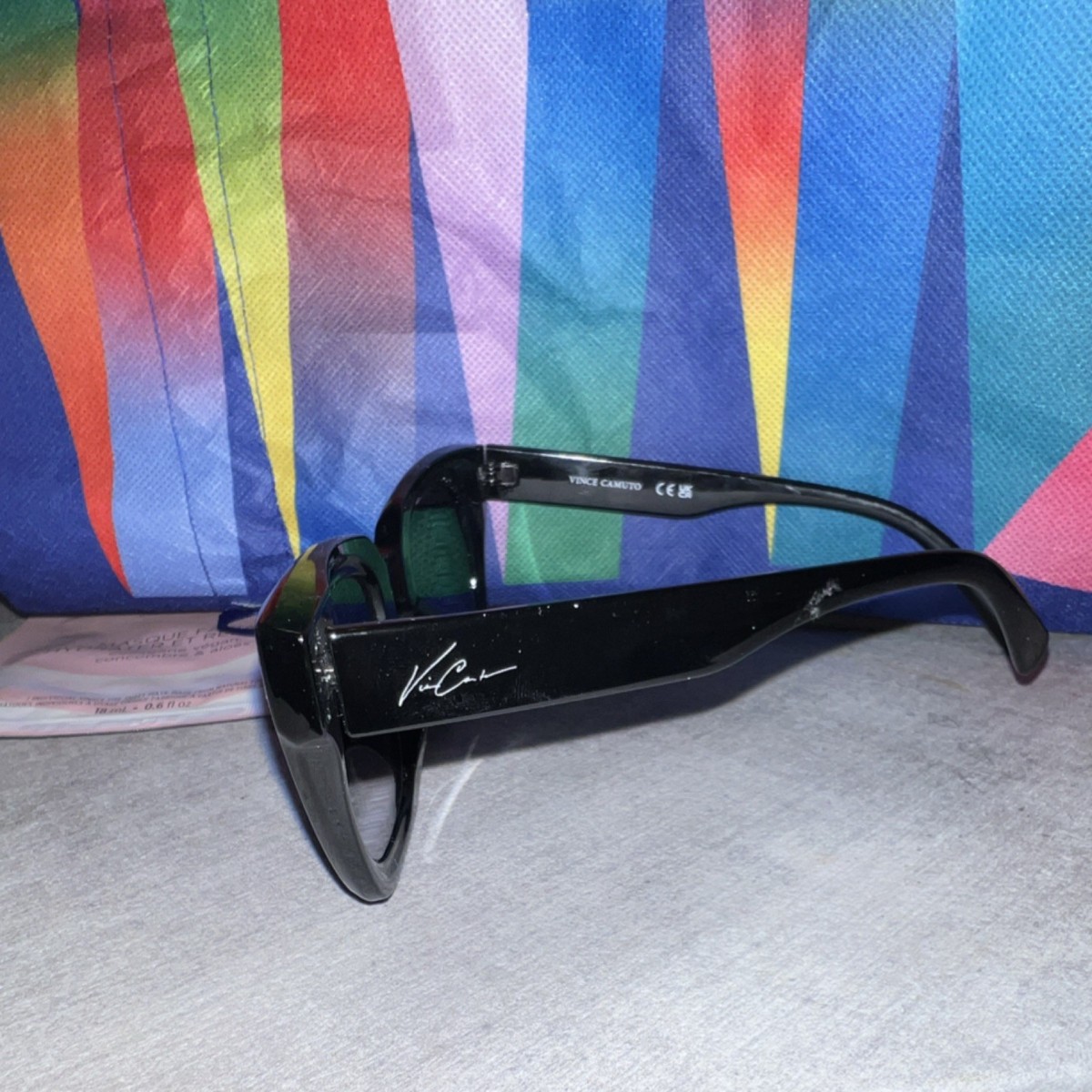 Vince Camuto Black Square Sunglasses Vince Camuto VC1166 OXGY Oversize Square Sunglasses Black  main image 3
